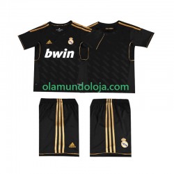 Camisola Real Madrid 2012 Retro Criança Equipamento Segundo 2011 Manga Curta